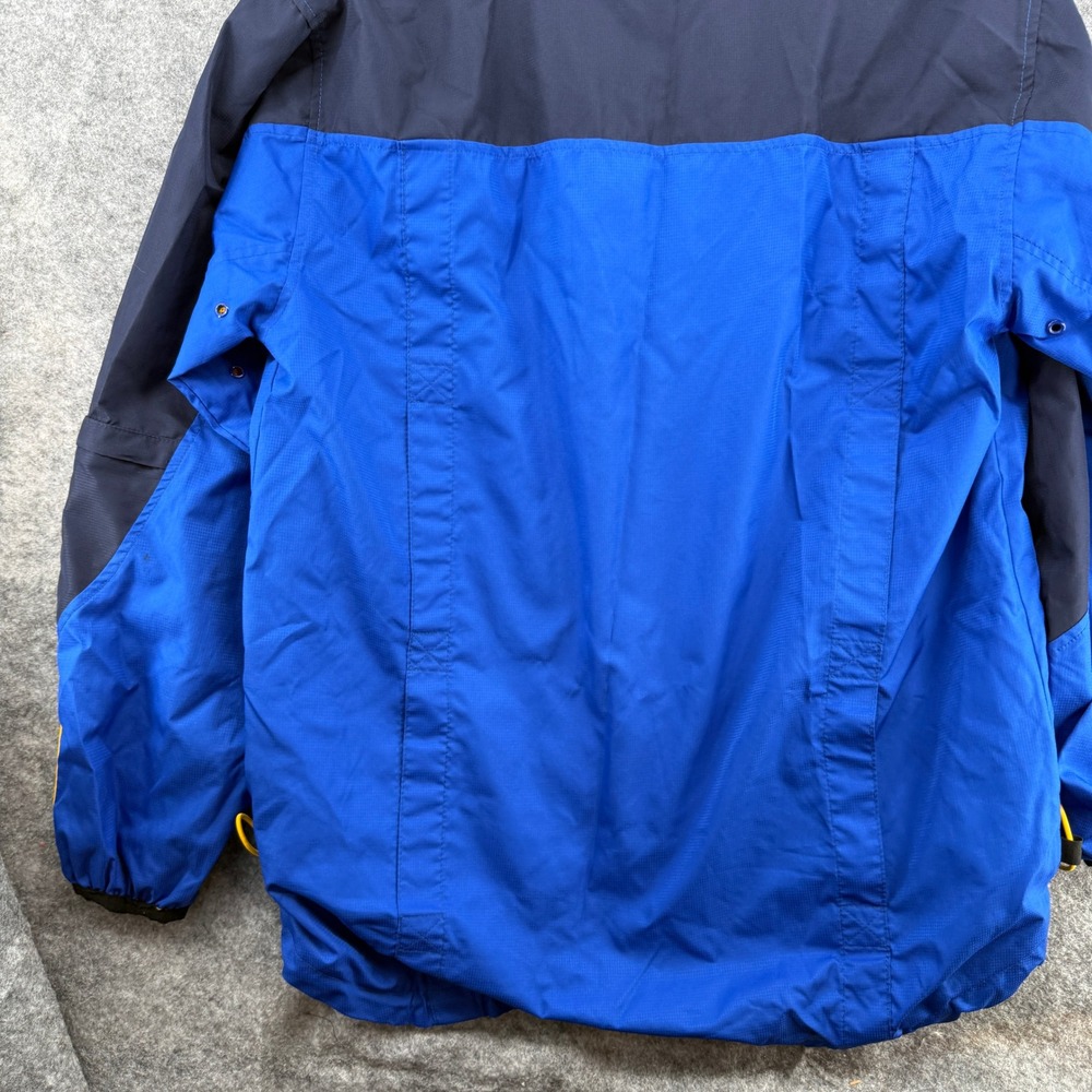 Starter Windbreaker Jacket Mens Small Blue Colorblock Full Zip Mesh Lined - Picture 16 of 16